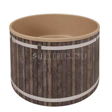 Купель с пластиковой вставкой  2000 мм. (с шезлонгом)