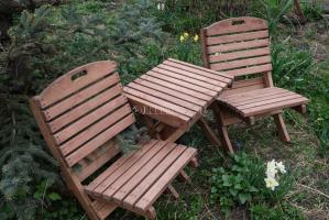 Деревянный стул складной (лиственница, кедр)
