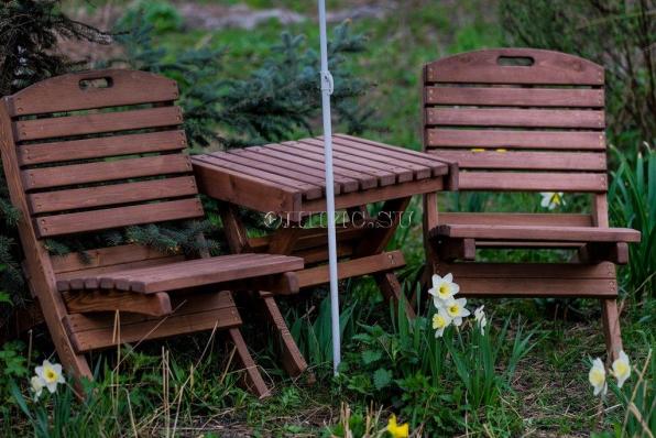 Деревянный стул складной (лиственница, кедр)